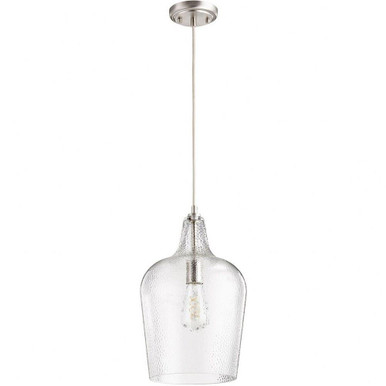 1 Light Small Pendant 9.75 Inch Wide by Quorum - 8143