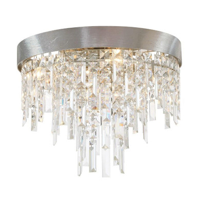 Winfield 4 Light Flush Mount 13.75 Inch Tall and 16 Inch Wide by Crystorama - WIN-213-SA-CL-MWP