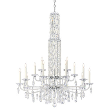 Siena 17 Light Crystal Tusks Chandelier 50.5 Inch by Schonbek Signature - RS8415N