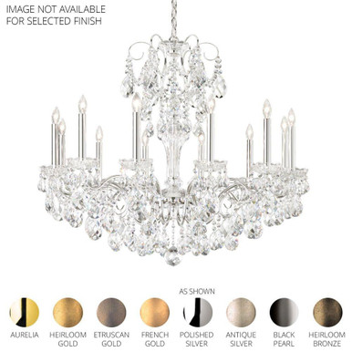 Sonatina 12 Light Chandelier 29.5 X 34 Inch Wide by Schonbek Signature - ST1849N