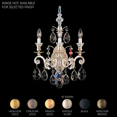 Renaissance 3 Light Wall Sconce 22 X 15 Inch Length by Schonbek Signature - 3762