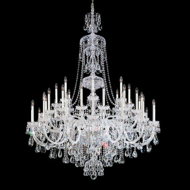 Sterling 45 Light Chandelier 76 Inch and 60 Inch Wide by Schonbek Signature - 3612