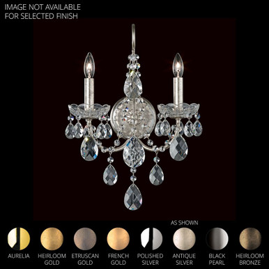Sonatina 2 Light Wall Sconce 17 X 12.5 Inch Length by Schonbek Signature - ST1939N