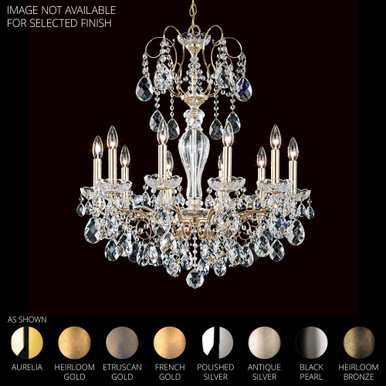 Sonatina 10 Light Chandelier 29.5 X 25.5 Inch Wide by Schonbek Signature - ST1946N