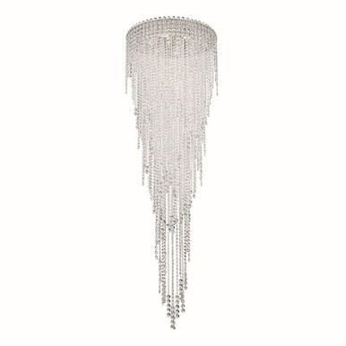 Chantant 6 Light Flush Mount 79.5 X 24 Inch Wide by Schonbek Signature - CH2403N