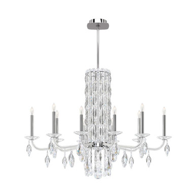 Siena 10 Light Chandelier 30 Inch and 40.5 Inch Wide by Schonbek Signature - RS83101N
