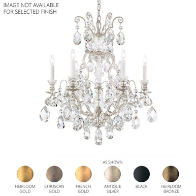 Renaissance 7 Light Chandelier 27 X 23.5 Inch Wide by Schonbek Signature - 3770