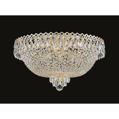 Camelot 6 Light Flush Mount 11 Inch X 19.5 Inch Wide by Schonbek Signature - 2618