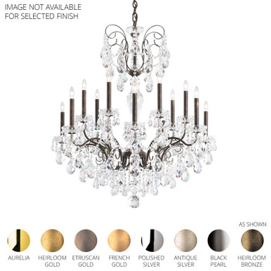 Sonatina 14 Light Chandelier 39 Inch and 35 Inch Wide by Schonbek Signature - ST1852N