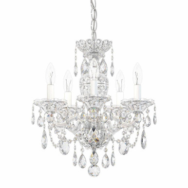 Sterling 5 Light Chandelier 18 Inch and 16 Inch Wide by Schonbek Signature - 2999