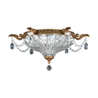 Milano 2 Light Flush Mount 8 Inch and 16.5 Inch Wide by Schonbek Signature - 5633