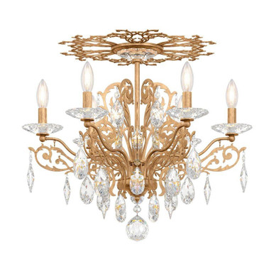 Filigrae 6 Light Semi Flush Mount 18.5 X 23 Inch Wide by Schonbek Signature - FE7206N