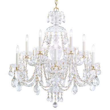Sterling 12 Light Chandelier 30 Inch and 29 Inch Wide by Schonbek Signature - 3601