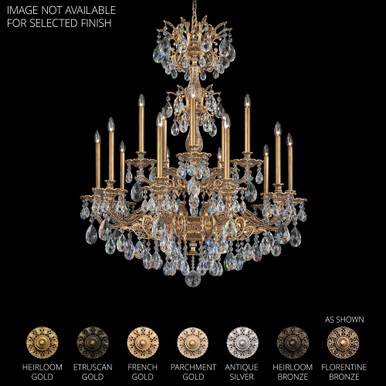 Milano 15 Light Chandelier 48.5 Inch and 39 Inch Wide by Schonbek Signature - 5686