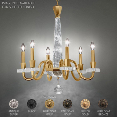 Amadeus 6 Light Chandelier 29.1 Inch and 27 Inch Wide by Schonbek Signature - S9327