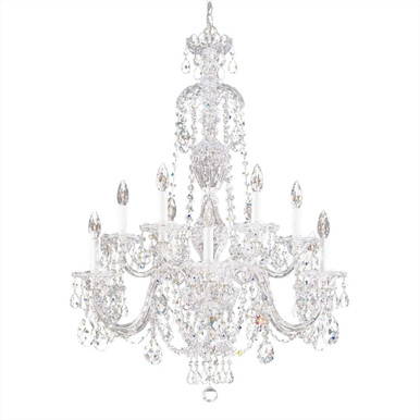 Sterling 12 Light Chandelier 38 Inch and 29 Inch Wide by Schonbek Signature - 2997