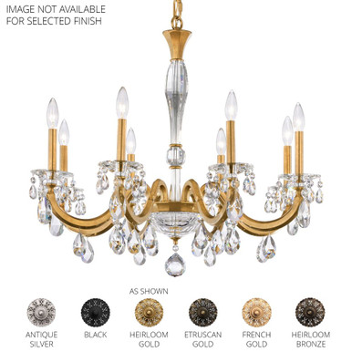 San Marco 8 Light Chandelier 26.8 X 32.3 Inch Wide by Schonbek Signature - S8608