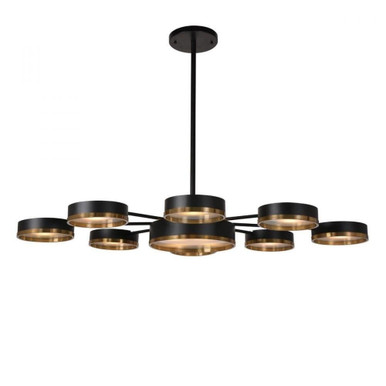 Gonzaga 98W 1 LED Chandelier 13 Inch Tall and 55 Inch Wide by Kanova - KCH0135-12