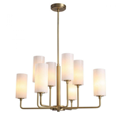 Ortona 8 Light Chandelier 17 Inch Tall and 31 Inch Wide by Kanova - KCH0108-8ANB