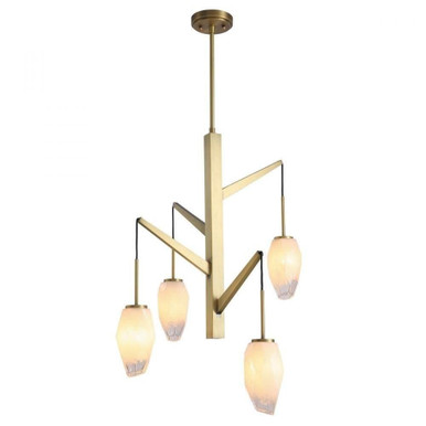 Neive 4 Light Chandelier 24 Inch Tall and 24 Inch Wide by Kanova - KCH0102-4AB