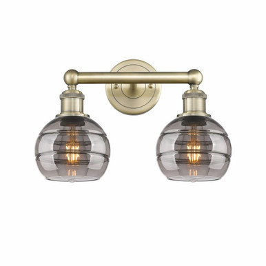 Rochester 2 Light Vanity Light 14.88 Inch Wide by Innovations - 616-2W-G556-6