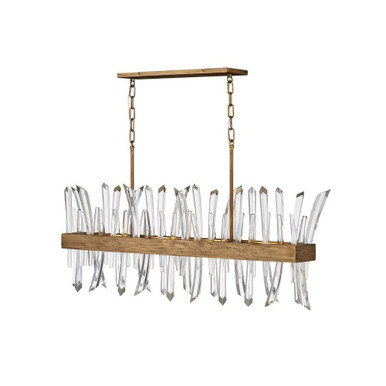 Revel 4 Light Oversized Linear Chandelier by Fredrick Ramond - FR30908
