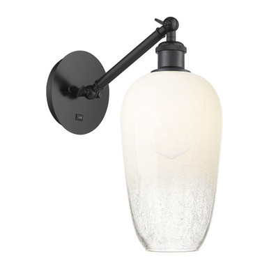 Brookhaven Flute 1 Light Adjustable Wall Sconce 15 Inch Tall by Innovations - 317-1W-G484-7