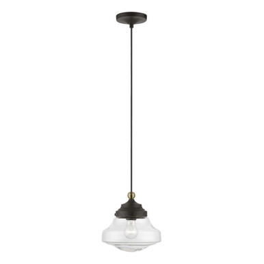 Avondale 1 Light Small Pendant by Livex - 41293