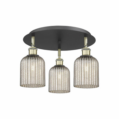 Bridal Veil 3 Light Flush Mount 16.75 Inch Wide by Innovations - 516-3C-G559-5