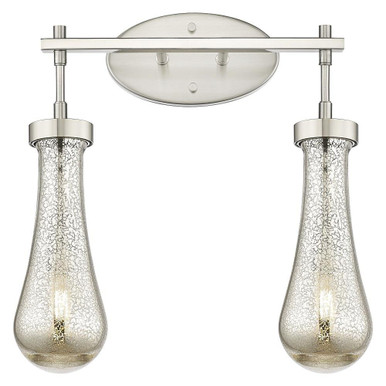 Owego 2 Light Bath Vanity 15.5 Inch Wide and 16 Inch Tall by Innovations - 451-2W-G451-4