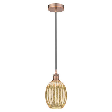 Preston 1Light Edison Cord Hung Mini Pendant 10.75 Inch Tall by Innovations - 616-1P-G459-6