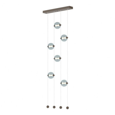 Abacus 18W 6 LED Pendant 22.3 Inch Length by Hubbardton Forge - 139055-standard