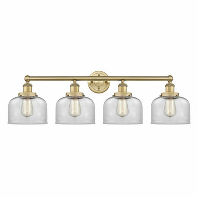 Bell 4 Light Brass Vanity Light 33.5 Inch Wide by Innovations - 616-4W-G7