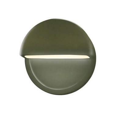 Ambiance 1 LED Light ADA Dome Closed Top Wall Sconce by Justice Design - CER-5610
