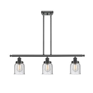 Bell 3 Light Stem hung Island 10 Inch Tall and 36 Inch Wide by Innovations - 916-3I-G5