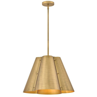Bowman 12W 3 LED Pendant 13.5 Inch Tall and 19 Inch Wide by Hinkley - 48544