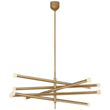 Rousseau 1 Light Oversized Chandelier by Visual Comfort Signature KW5587 - KW5587