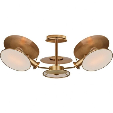 Osiris 3 Light 25 Inch Wide Semi Flush Mount by Visual Comfort Signature - TOB4290