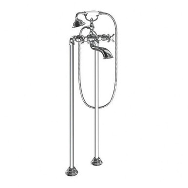Weymouth Two Handle Tub Filler Includes Hand Shower S22105 by Moen - S22105