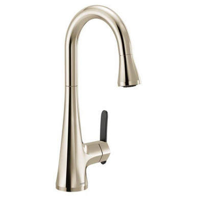 Sinema One Handle Pulldown Bar Faucet Multiple Finishes by Moen - S6235