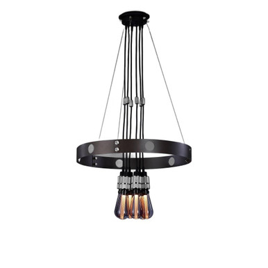 Hero 6 Light Chandelier 49 Inch Tall and 31.5 Inch Wide by Buster Punch - NHE-182185