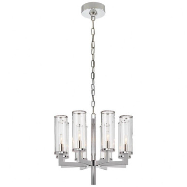 Liaison 8 Light Medium Chandelier by Visual Comfort Signature KW 5200PN-CG - KW 5200