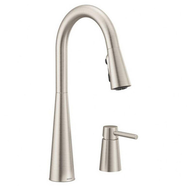 Sleek One Handle Pulldown Kitchen Faucet Multiple Finishes 7871 by Moen - 7871