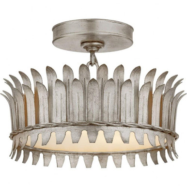 Leslie 13W 2 LED 12 Inch Wide Semi Flush Mount by Visual Comfort Signature - SK4205