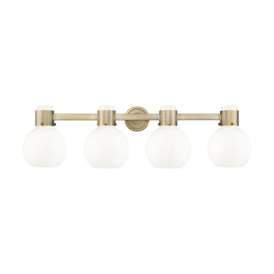 Lawton Sphere 4 Light Bath Vanity 9.63 Inch and 34 Inch Wide by Innovations - 464-4W-G464B-7_P
