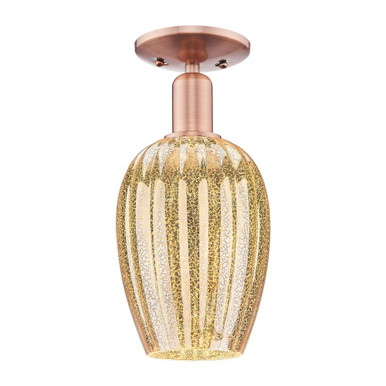 Preston 1 Light Semi Flush Mount 13.25 Inch X 6.25 Inch Wide by Innovations - 716-1C-G457-6_P
