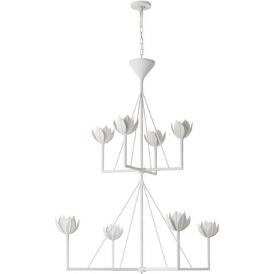 Alberto 8 Light Oversized 2 Tier Chandelier by VC Signature JN 5006BSL - JN5006