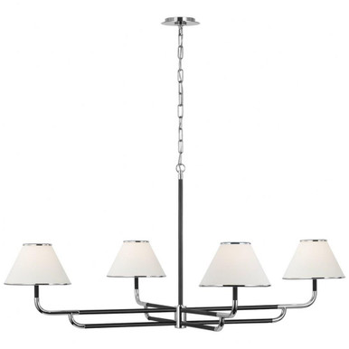 Rigby 4 Light Oversized Chandelier by Visual Comfort Signature - MF5055-L