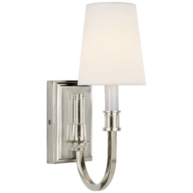 Modern Library 1 Light Linen Wall Sconce by Visual Comfort Signature - TOB2327-L