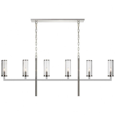 Liaison 6 Light Oversized Linear Chandelier by VC Signature KW 5203BZ-CG - KW 5203